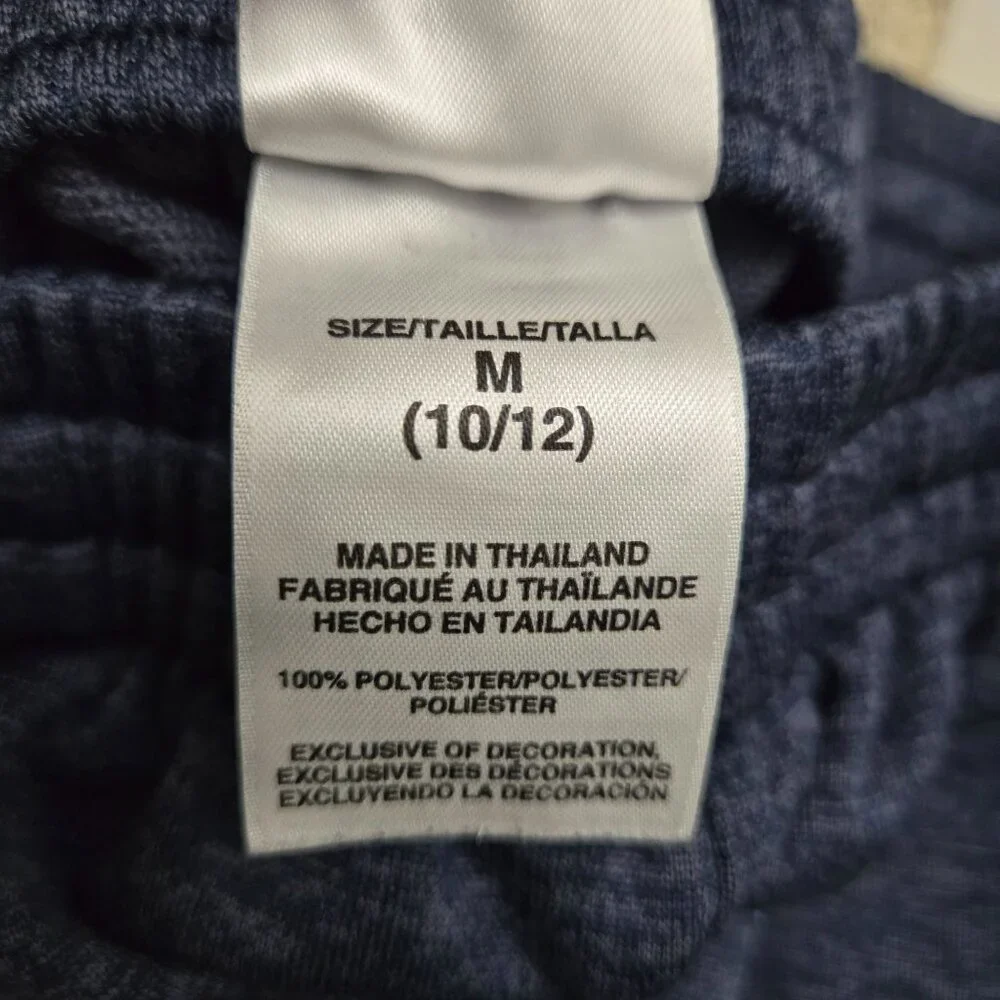 Adidas Joggers Blue Heathered Pants boys M (10/12) Casual Athletic Sports Pullon
